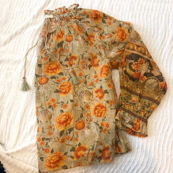 Spell & the Gypsy Seashell Blouse NEW Floral Top - Picture 4 of 16